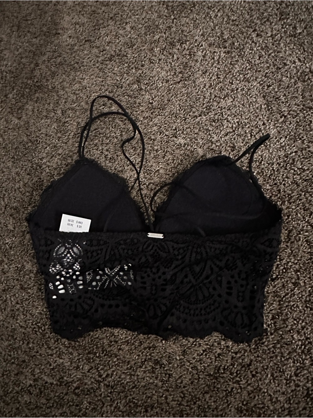 Gilly Hicks Black Lace Bralette Size XS 0518 - Picture 2 of 3